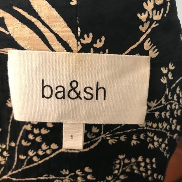 Ba&sh Black Floral Button Down Maxi Folk Dress - Picture 5 of 14